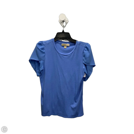 Top Short Sleeve By Michael By Michael Kors In Blue, Size: M