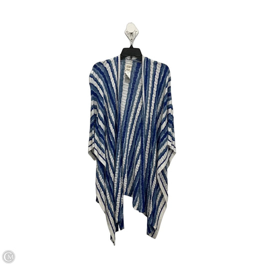 Shawl By Soma In Blue & White, Size: Osfm