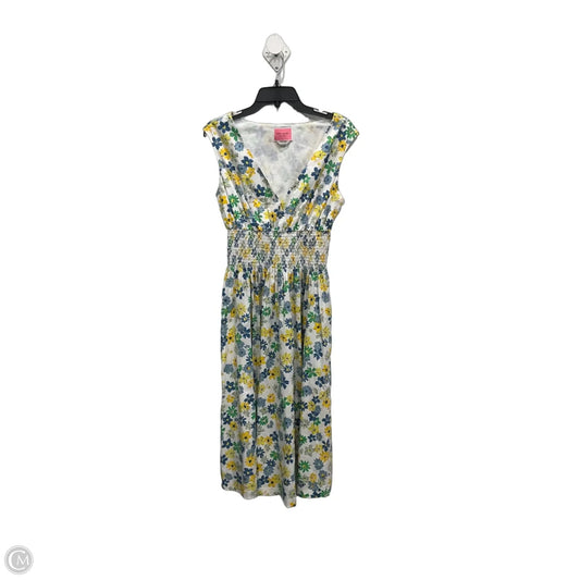 Dress Designer By Kate Spade In Green & White, Size: L