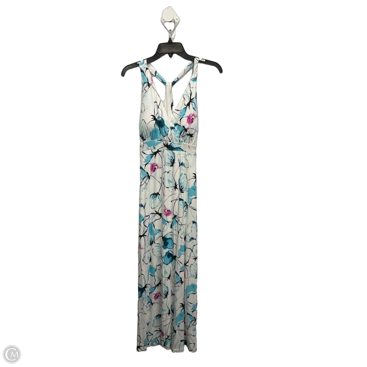 Dress Casual Maxi By Soma In Blue & White, Size: M