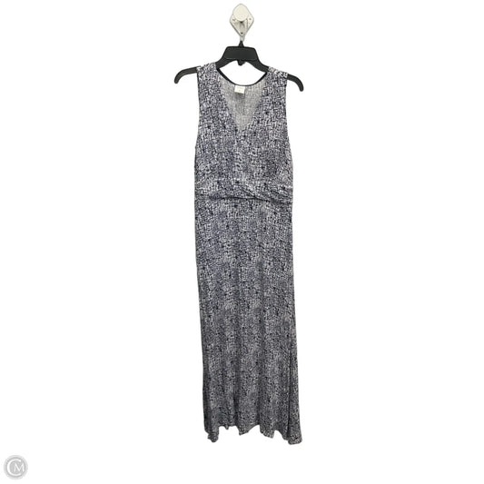 Dress Casual Maxi By Soma In Blue & White, Size: M