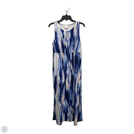 Dress Casual Maxi By Soma In Blue & White, Size: M