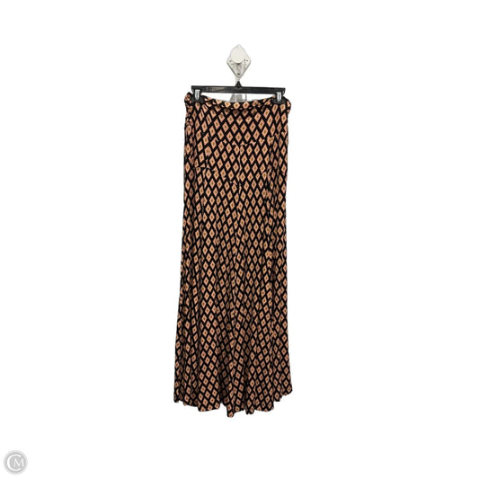 Skirt Maxi By Maeve In Black & Orange, Size: M