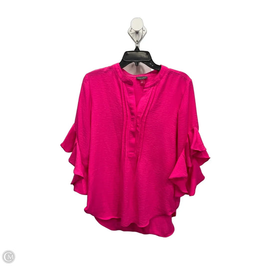 Top Long Sleeve By Vince Camuto In Pink, Size: M