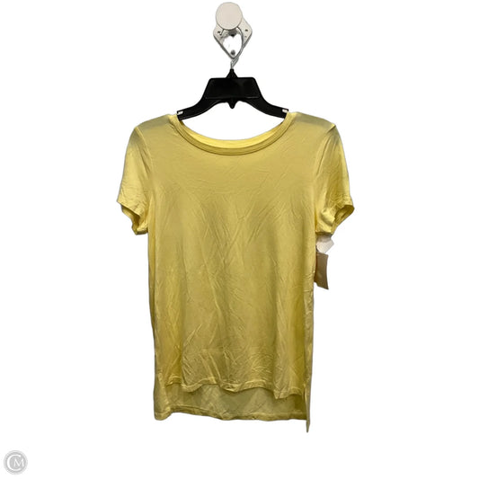 Top Short Sleeve By 14th And Union In Yellow, Size: Xs