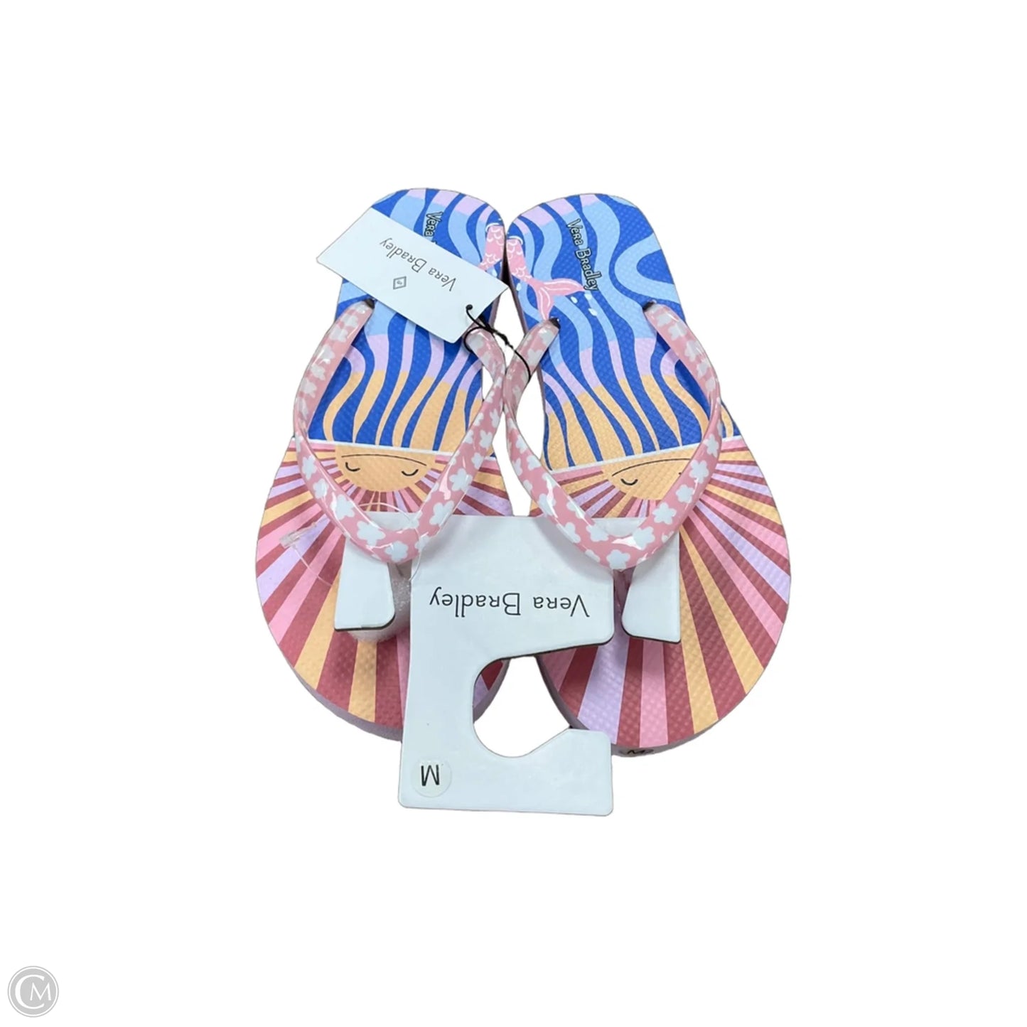 Sandals Flip Flops By Vera Bradley In Multi-colored, Size: 7.5