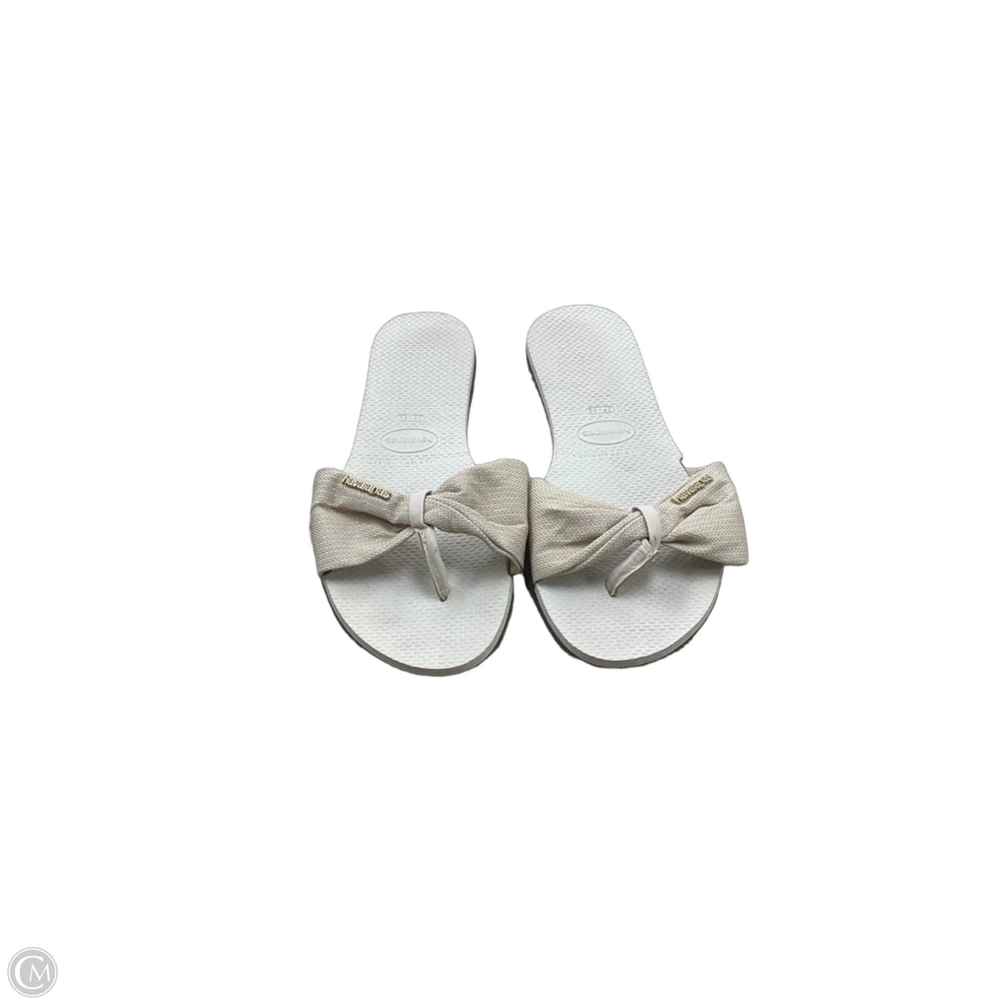 Shoes Flats By Havaianas In Gold, Size: 10