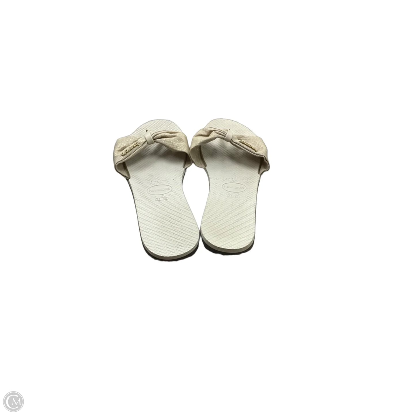 Shoes Flats By Havaianas In Gold, Size: 10