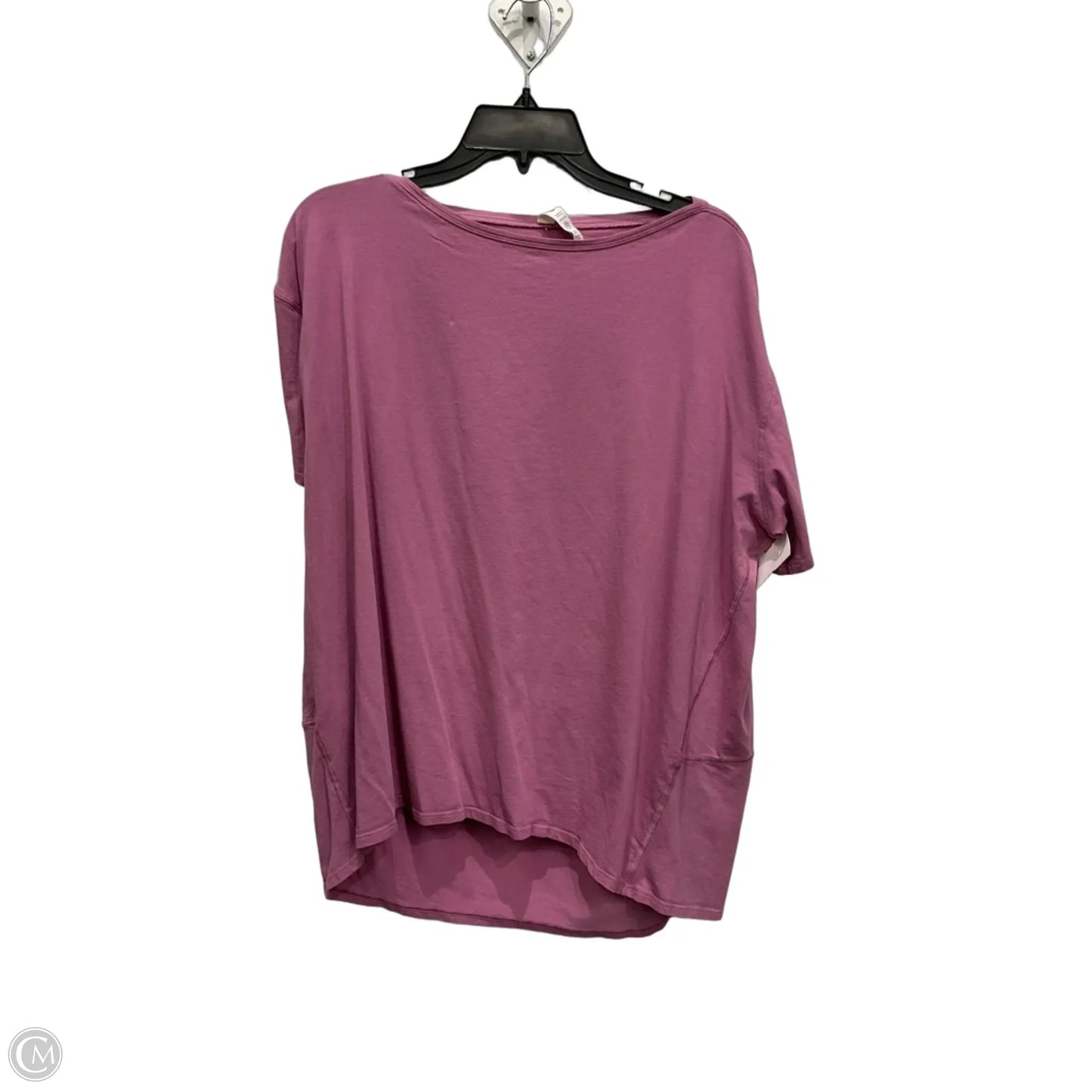 Athletic Top Short Sleeve By Lululemon In Purple, Size: L