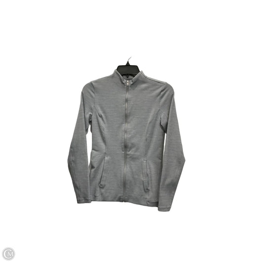 Athletic Jacket By Nike Apparel In Grey, Size: S