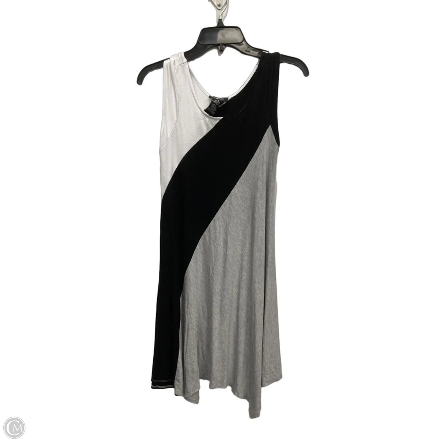 Dress Casual Midi By Premise In Black & Grey, Size: S