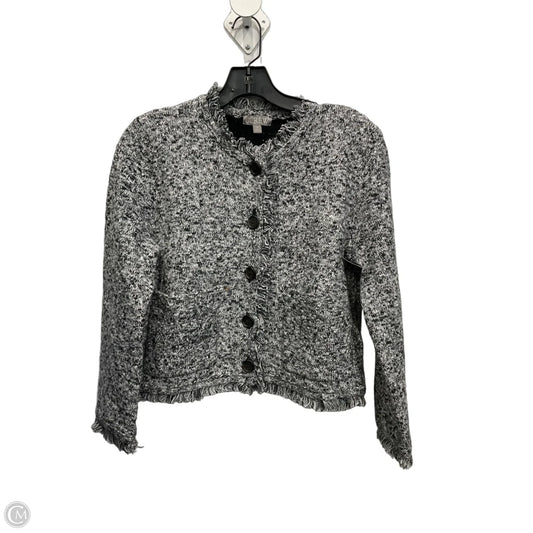 Cardigan By J. Crew In Grey & White, Size: Xs