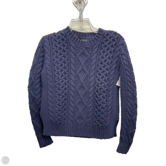 Sweater By Ralph Lauren In Navy, Size: Xs