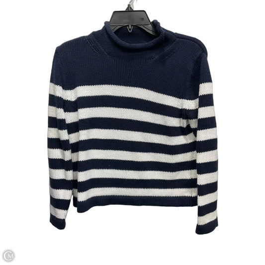 Sweater By J. Crew In Blue & White, Size: Xs
