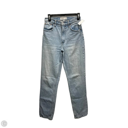 Jeans Straight By Abercrombie And Fitch In Blue, Size: 4