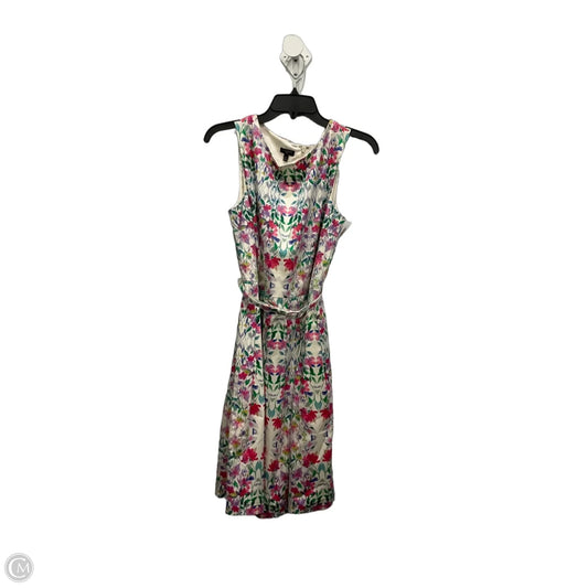 Dress Casual Midi By Talbots In Floral Print, Size: Lp