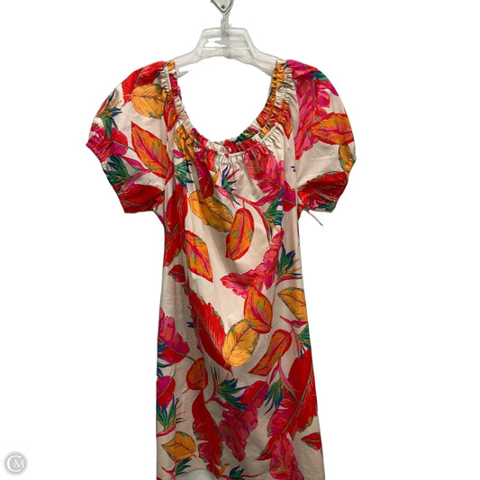 Dress Casual Midi By Nine West In Tropical Print, Size: Xl