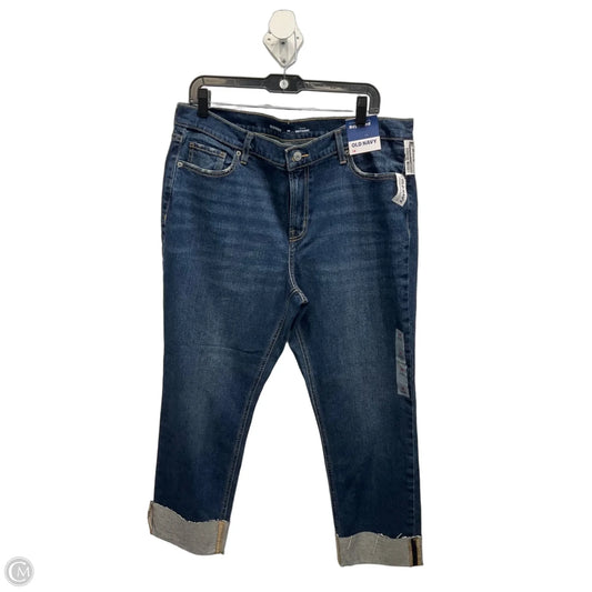 Jeans Boyfriend By Old Navy In Blue Denim, Size: 14