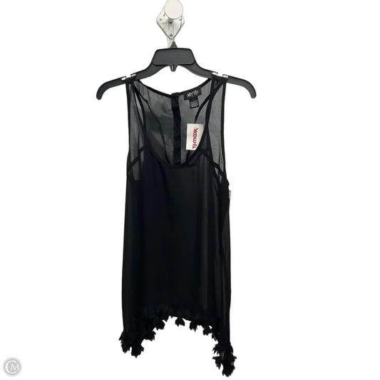 Top Sleeveless Basic By Clothes Mentor In Black, Size: L