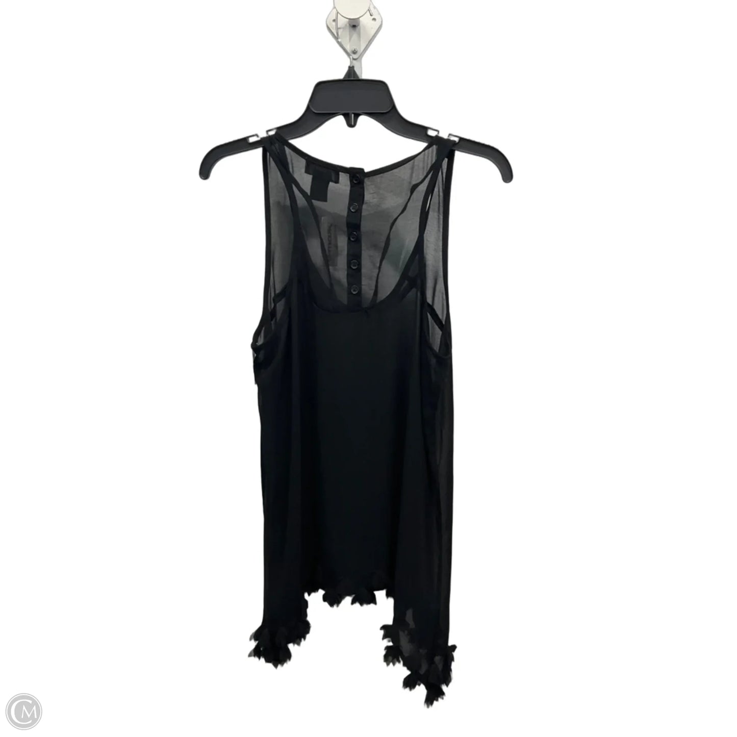 Top Sleeveless Basic By Clothes Mentor In Black, Size: L