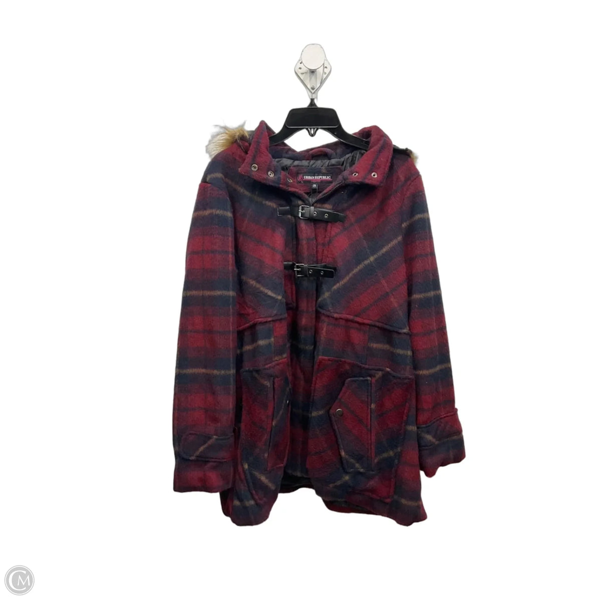 Coat Other By Clothes Mentor In Plaid Pattern, Size: 2x