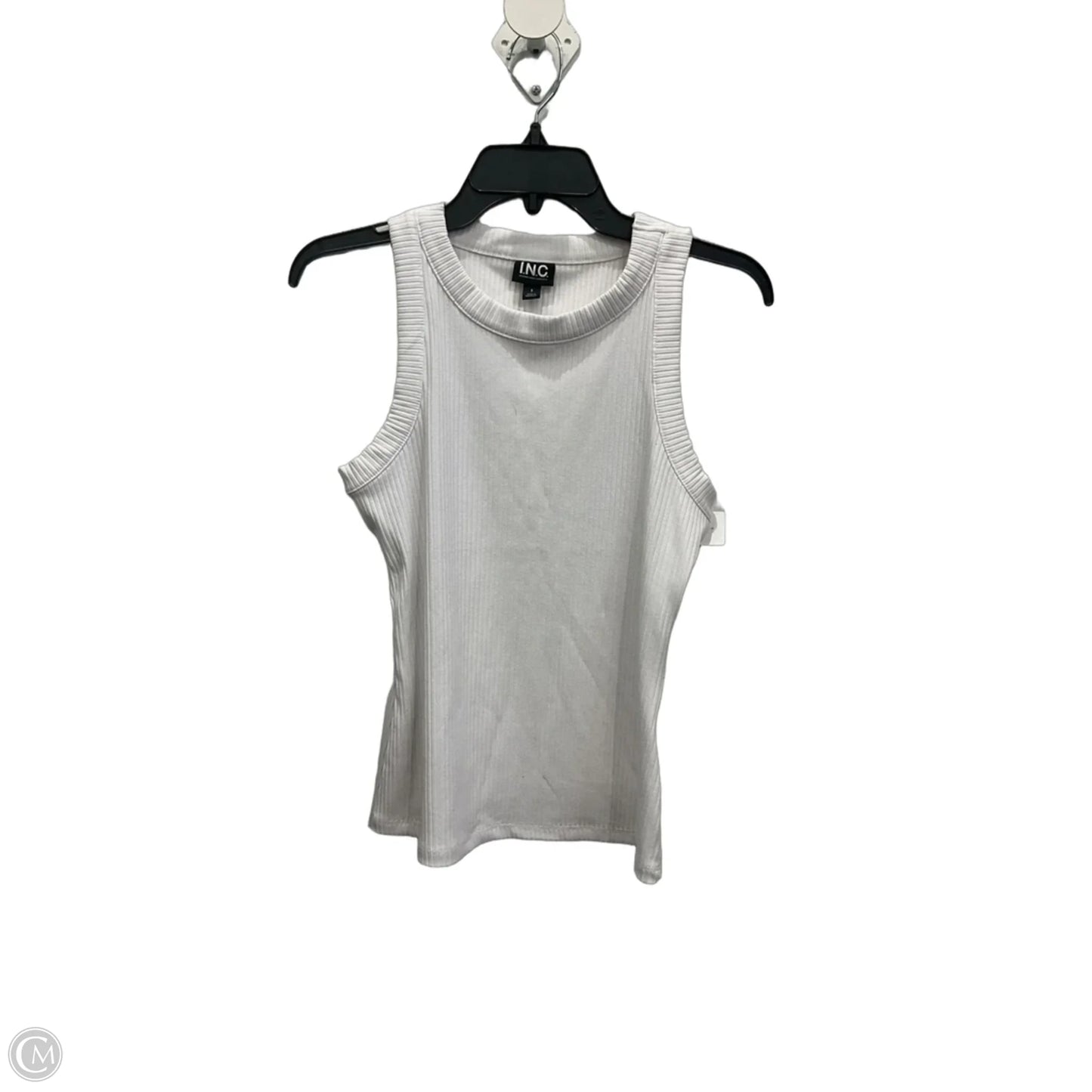 Top Sleeveless Basic By Inc In White, Size: S