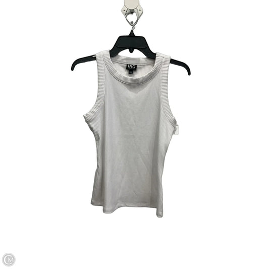 Top Sleeveless Basic By Inc In White, Size: S