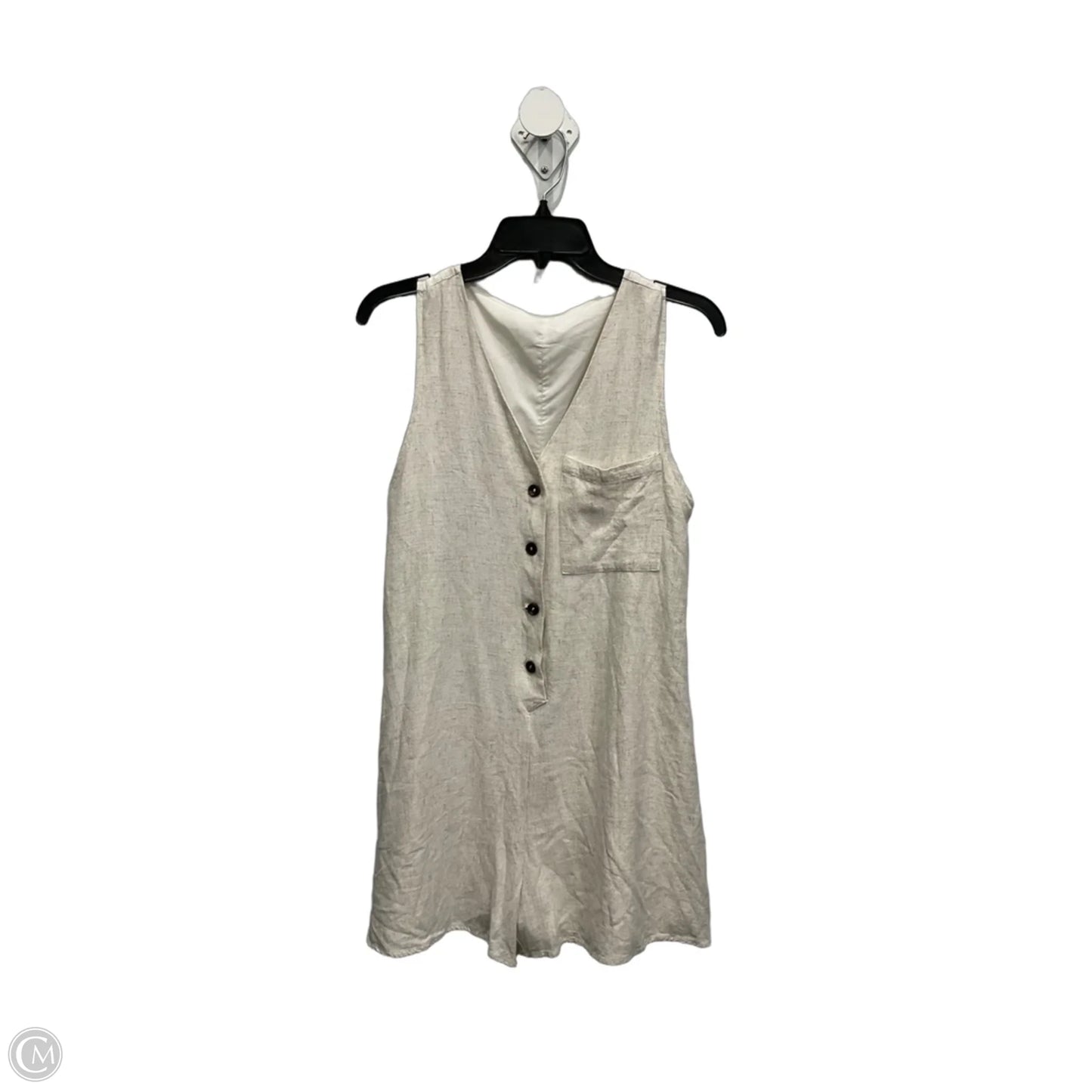 Romper By Clothes Mentor In Cream, Size: S