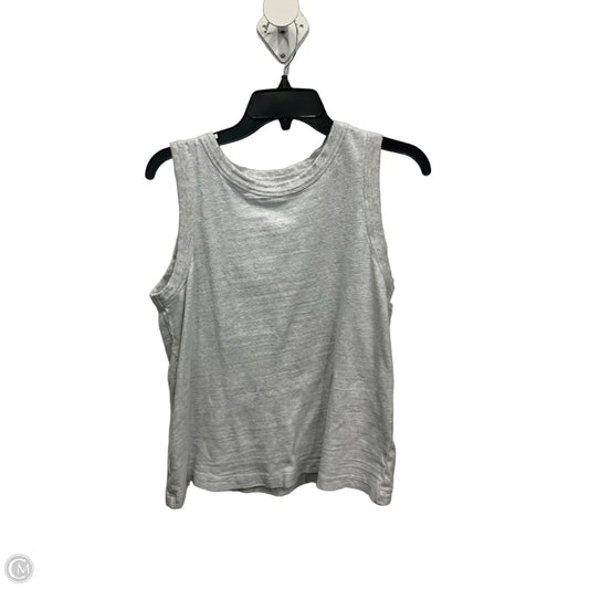 Top Sleeveless Basic By Loft In Grey, Size: M