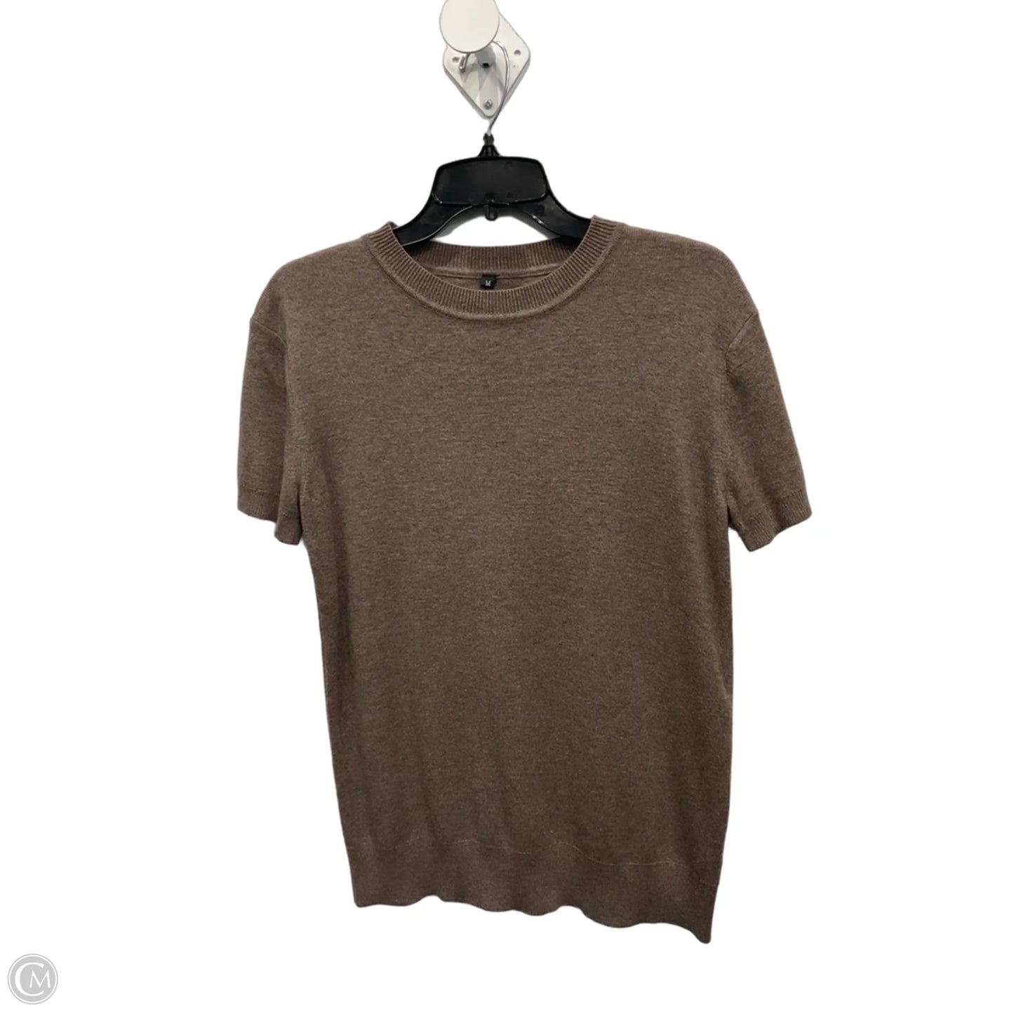 Top Short Sleeve Basic By Clothes Mentor In Brown, Size: M