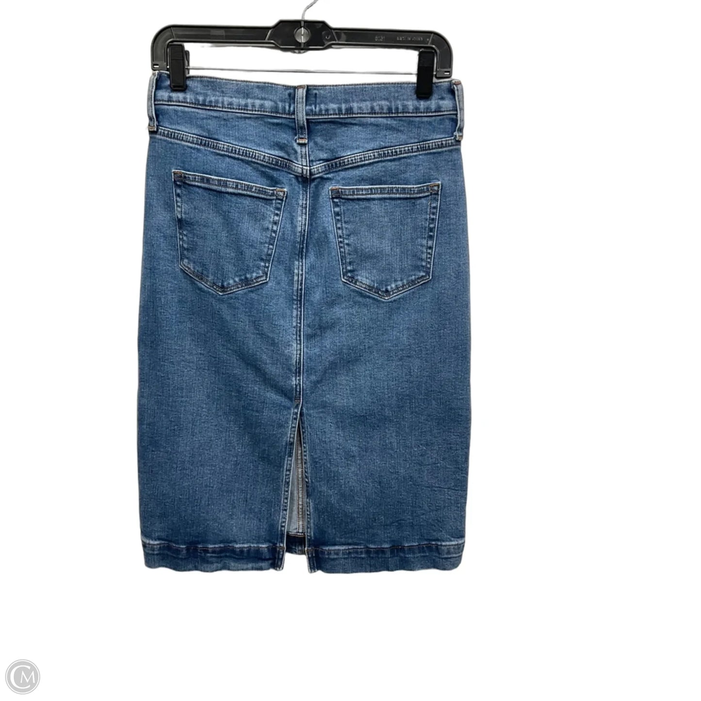 Skirt Midi By J. Crew In Blue Denim, Size: 2