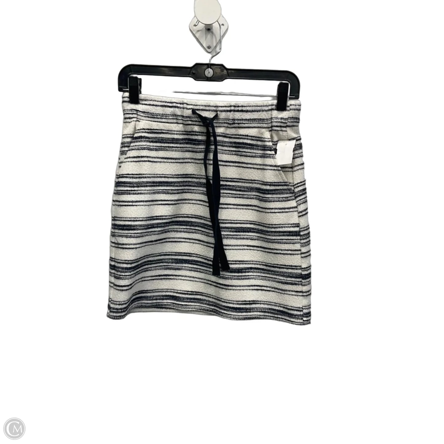 Skirt Midi By Loft In Striped Pattern, Size: Xs