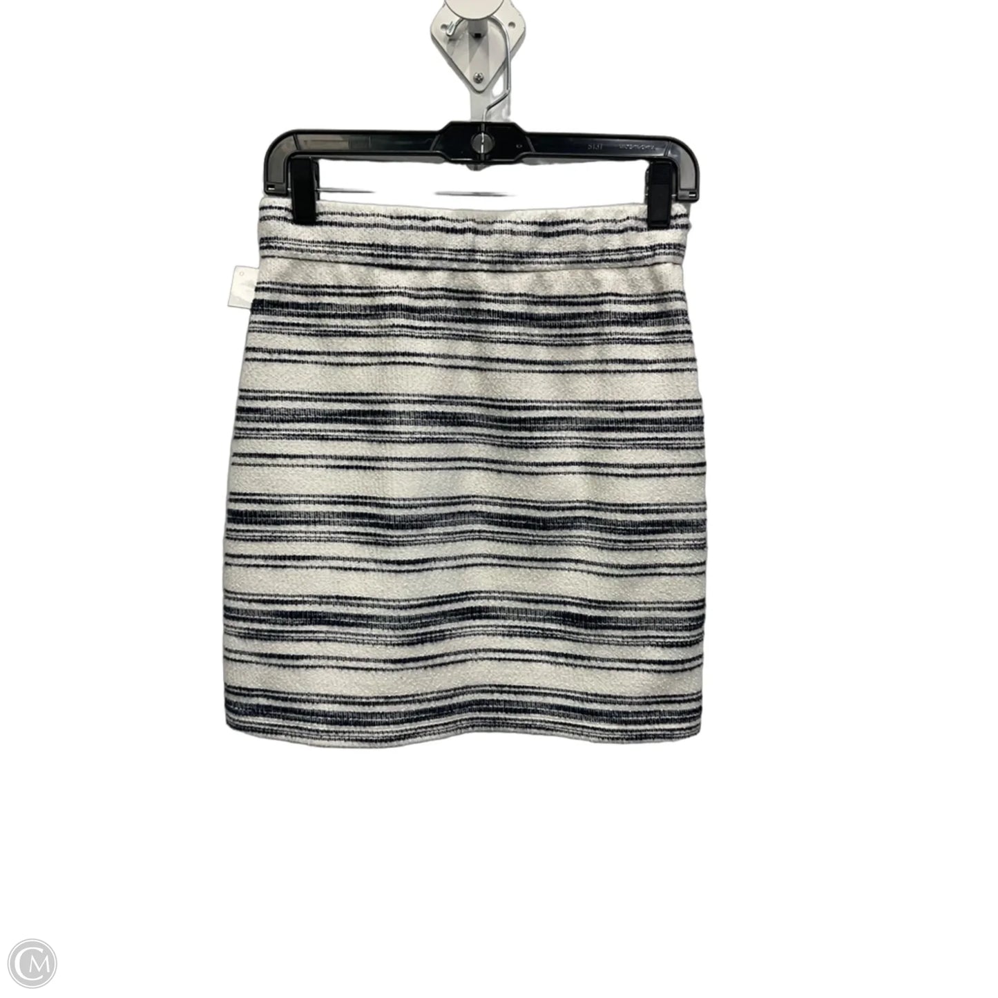 Skirt Midi By Loft In Striped Pattern, Size: Xs