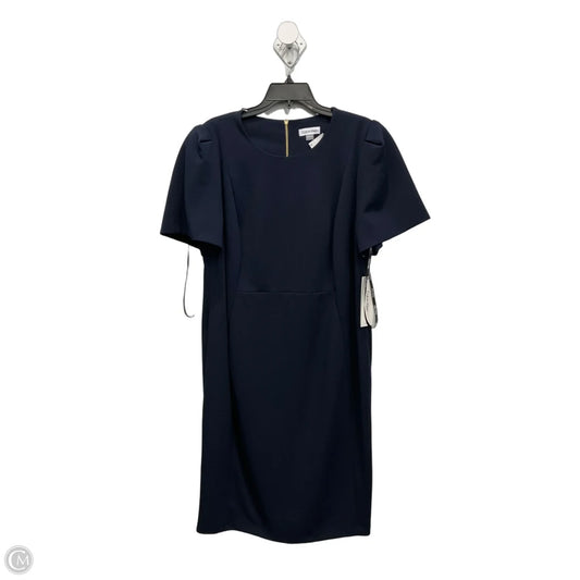 Dress Casual Midi By Calvin Klein In Navy, Size: Xxl