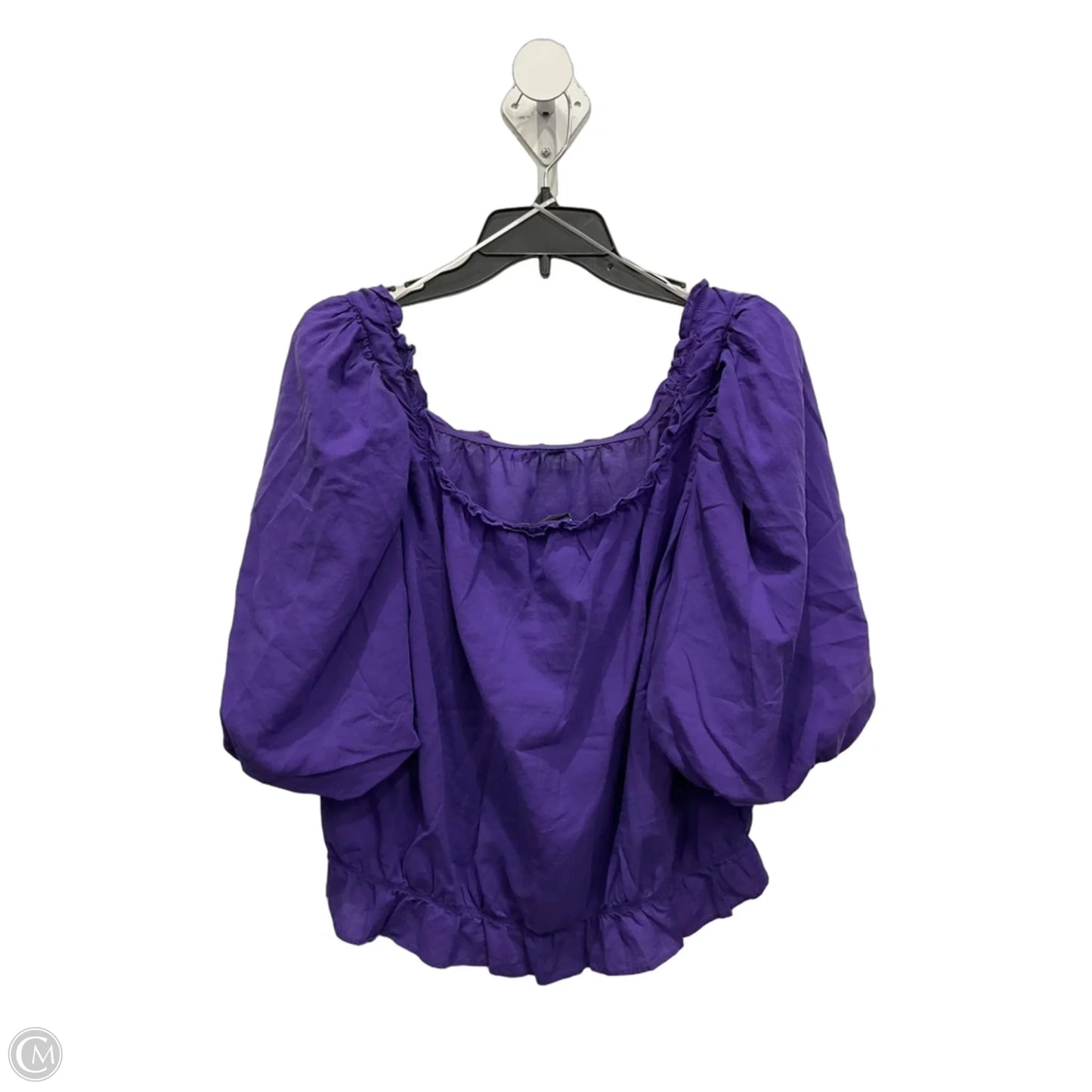 Top 3/4 Sleeve Basic By Inc In Purple, Size: Xl