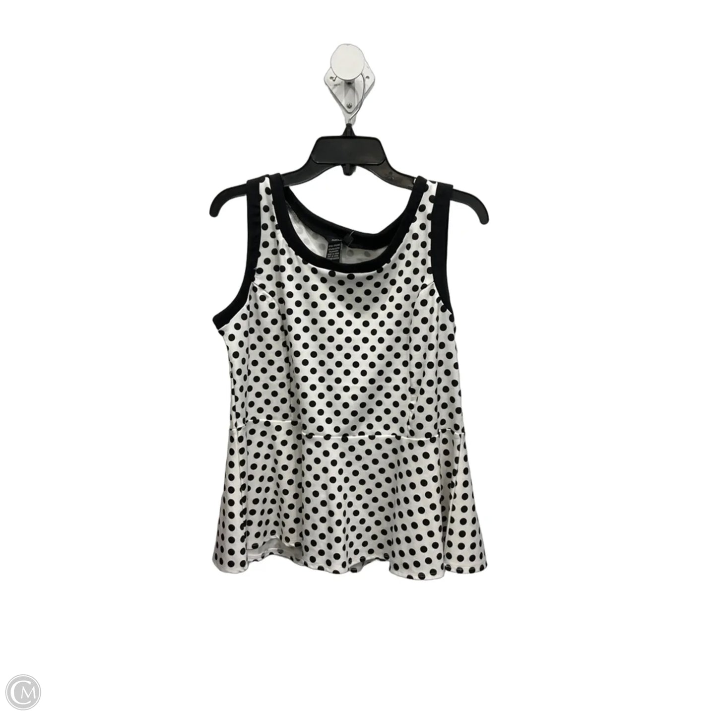 Top Sleeveless By Jules & Leopold In Polkadot Pattern, Size: L