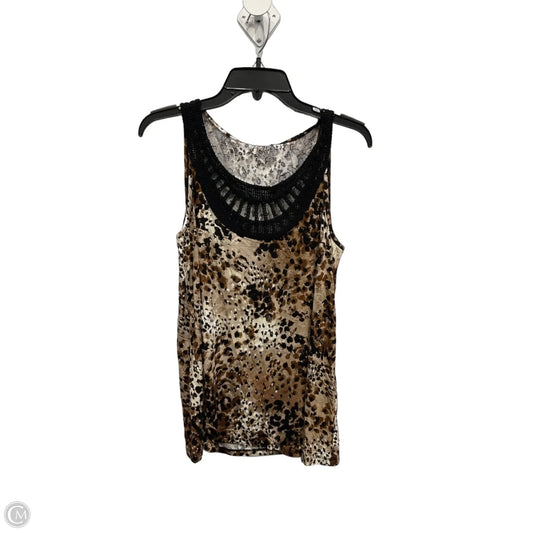 Top Sleeveless By Cable And Gauge In Multi-colored, Size: L