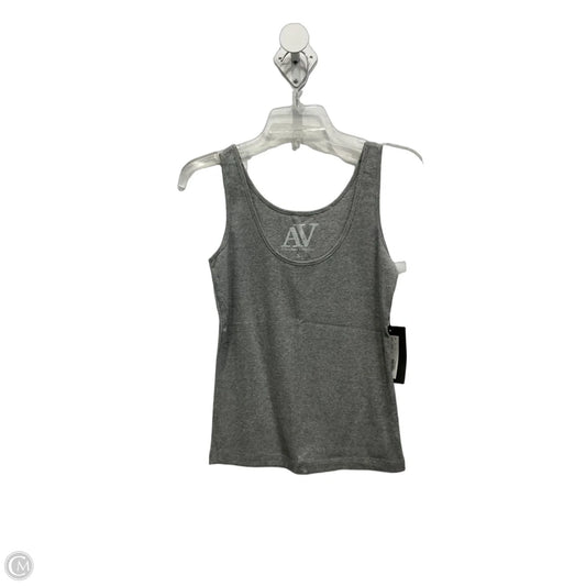 Top Sleeveless Basic By Adrienne Vittadini In Grey, Size: S