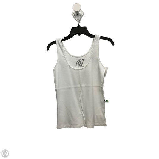 Top Sleeveless Basic By Adrienne Vittadini In White, Size: S