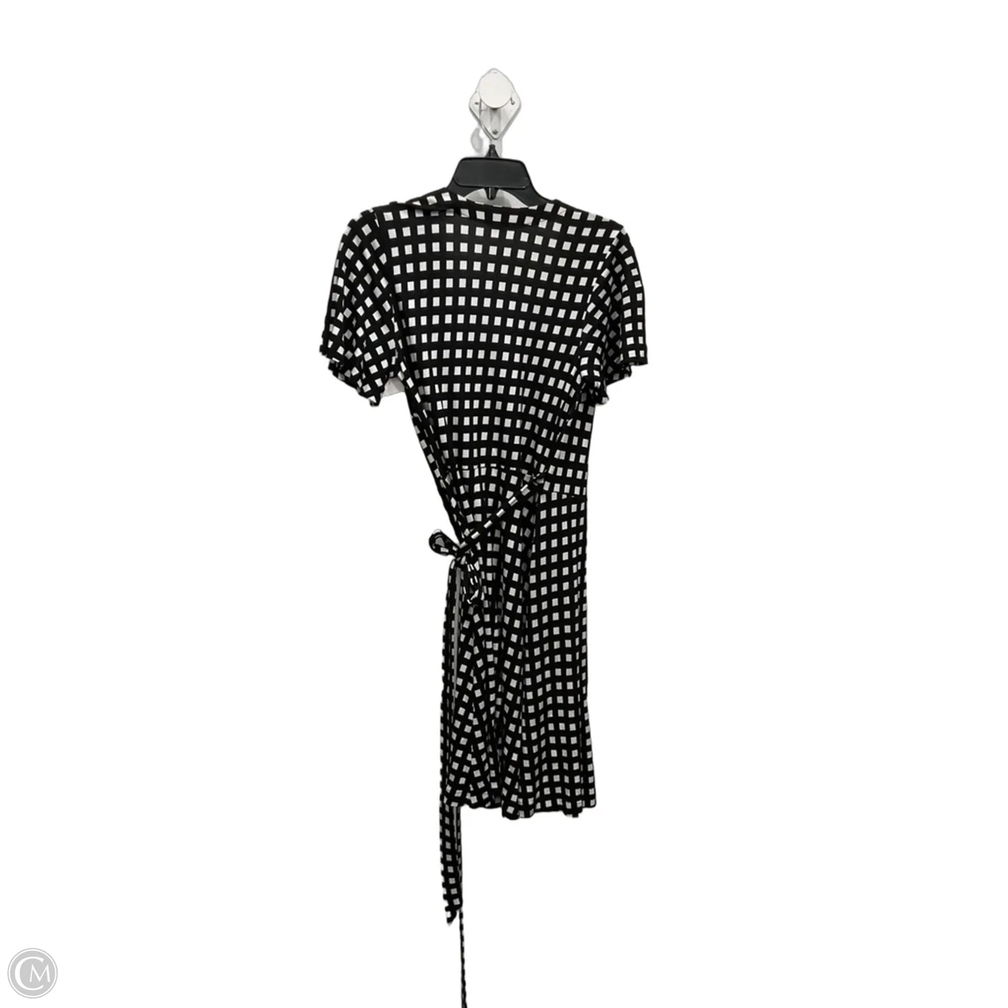 Dress Casual Midi By Ann Taylor In Black & White, Size: 10