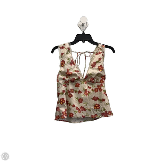 Top Sleeveless By Petal & Pup In Floral Print, Size: S