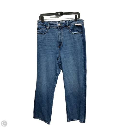 Jeans Straight By Loft In Blue Denim, Size: 12