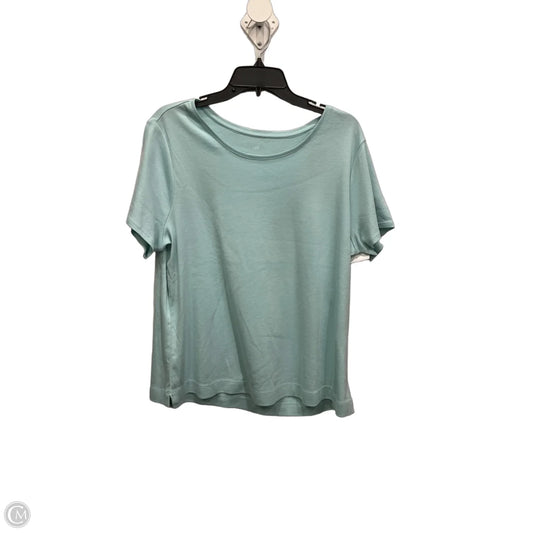 Top Short Sleeve Basic By J. Jill In Teal, Size: Xl