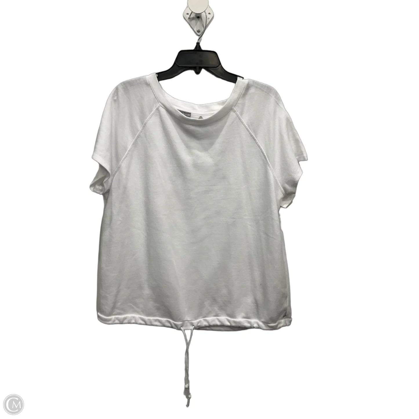 Top Short Sleeve Basic By Talbots In White, Size: 1x