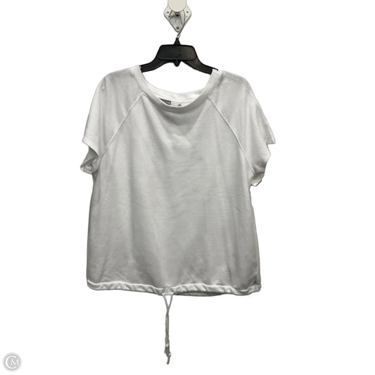 Top Short Sleeve Basic By Talbots In White, Size: 1x