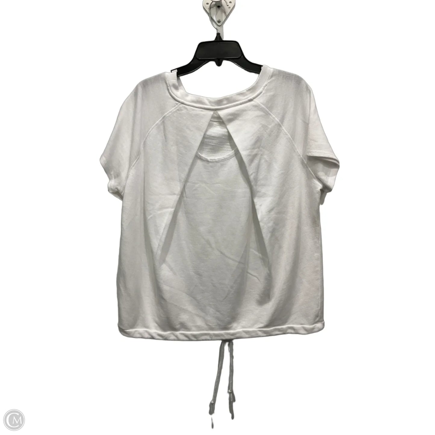 Top Short Sleeve Basic By Talbots In White, Size: 1x
