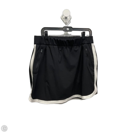 Skort By Talbots In Black & White, Size: L