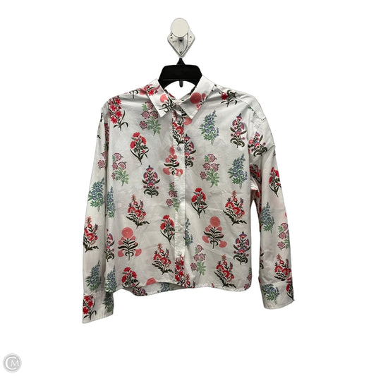 Blouse Long Sleeve By Talbots In Multi-colored, Size: L