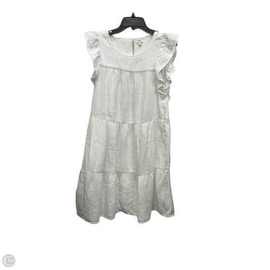 Dress Casual Midi By J. Crew In White, Size: M