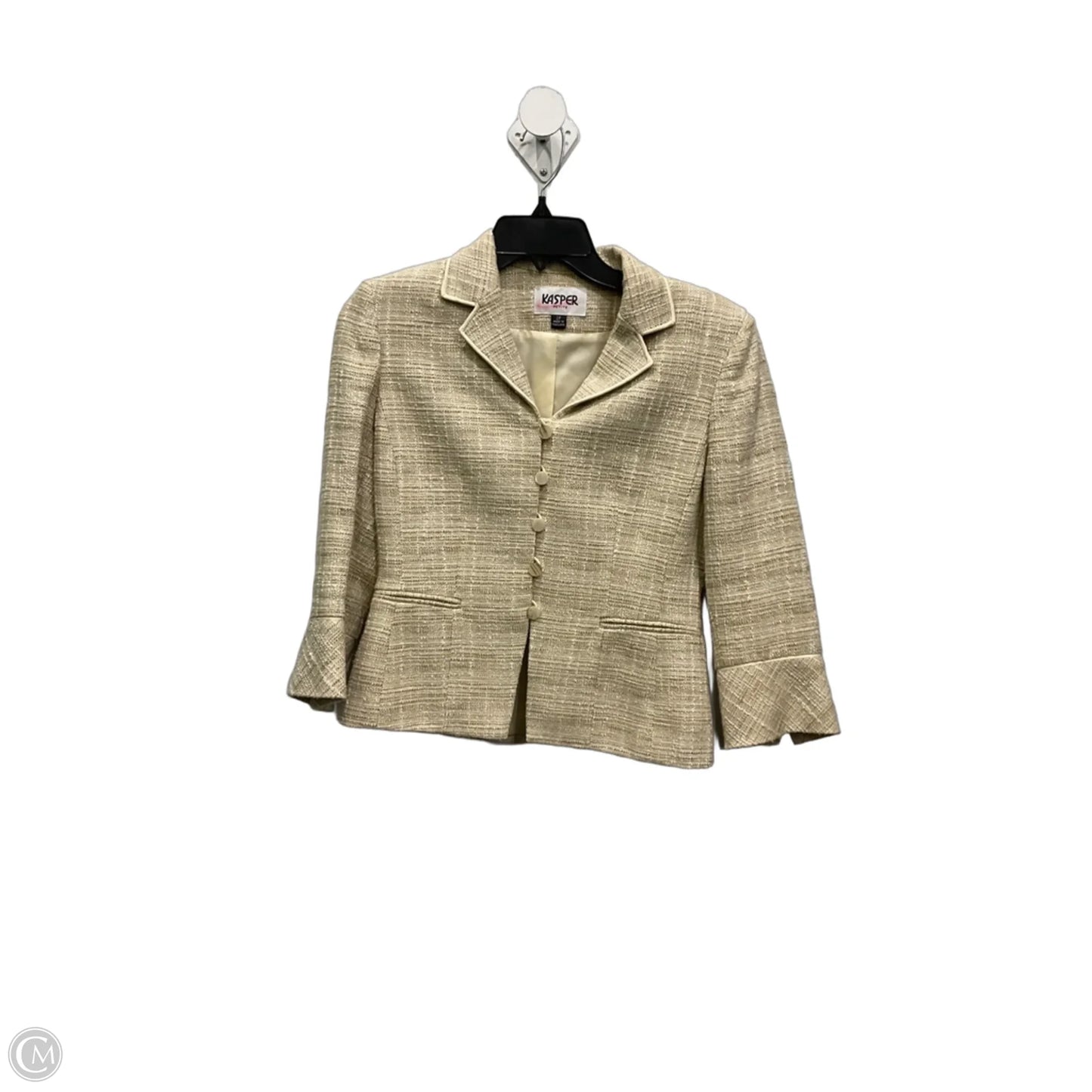 Pants Suit 2pc By Kasper In Tan, Size: 2